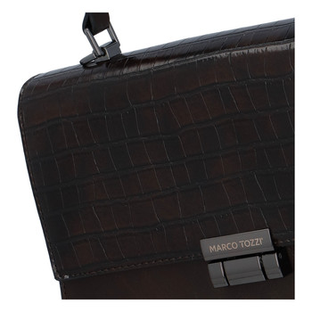 Luxusní dámská módní kabelka kávově hnědá - Marco Tozzi Clas
