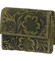 Dámská kožená peněženka zelená se vzorem - Tomas Gulia
