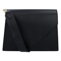 Luxusní kožená crossbody kabelka černá - ItalY Wien