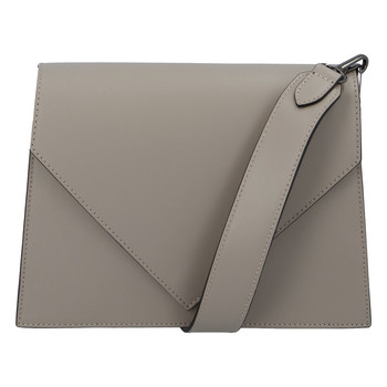 Luxusní kožená crossbody kabelka taupe - ItalY Wien