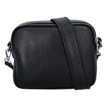 Kožená crossbody kabelka černá - ItalY Quadro