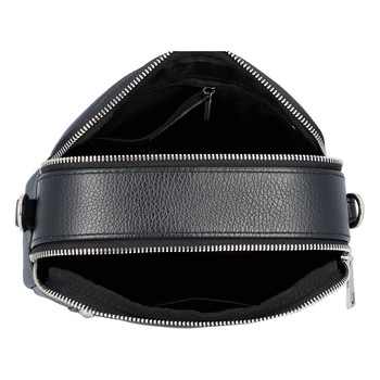 Kožená crossbody kabelka černá - ItalY Quadro