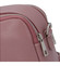 Kožená crossbody kabelka růžová - ItalY Quadro