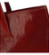 Módní dámská kožená kabelka červená - ItalY Karola