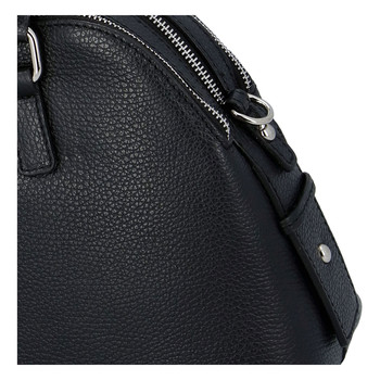 Módní dámská kožená kabelka černá - ItalY Salva