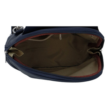 Dámský kožený batůžek tmavě modrý - ItalY Strap