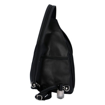 Dámský kožený batůžek černý - ItalY Strap