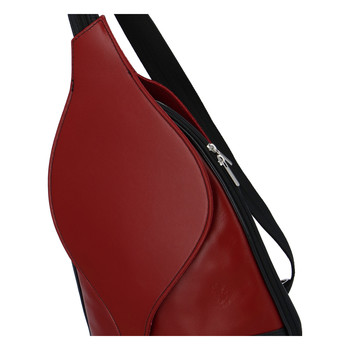 Dámský kožený batůžek červený - ItalY Strap