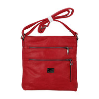 Dámská crossbody kabelka červená - Romina Chiara