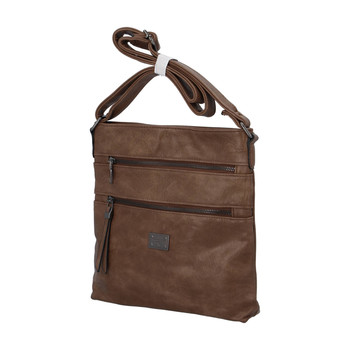 Dámská crossbody kabelka tmavá camel - Romina Chiara