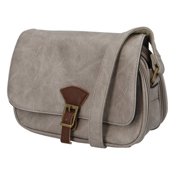 Dámská crossbody kabelka šedo-hnědá - Paolo Bags Irma