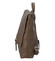 Dámský kožený batůžek kabelka khaki - ItalY Francesco