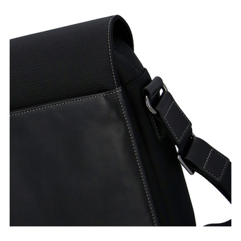 Pánská kožená taška přes rameno černá - Hexagona 296181