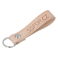 Kožená klíčenka poutko na klíče natural - SSFDR Azuro