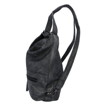 Dámská kabelka batoh tmavě šedá - Romina Nikka