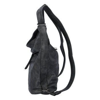 Dámská kabelka batoh tmavě šedá - Romina Wamma