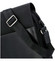 Moderní polokožená kožená taška černá - Hexagona Cendrik