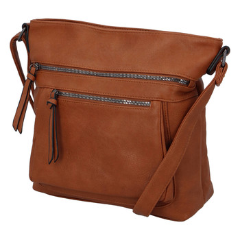 Dámská crossbody kabelka hnědá - Paolo Bags Skule One