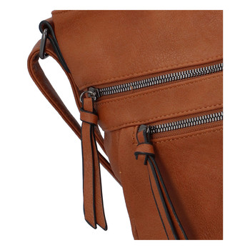 Dámská crossbody kabelka hnědá - Paolo Bags Skule One
