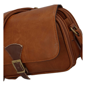 Dámská crossbody kabelka hnědá - Paolo Bags Irma