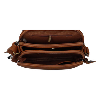 Dámská crossbody kabelka hnědá - Paolo Bags Irma