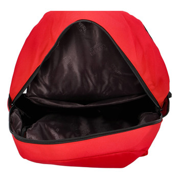 Praktický látkový batoh červený - Coveri Kane