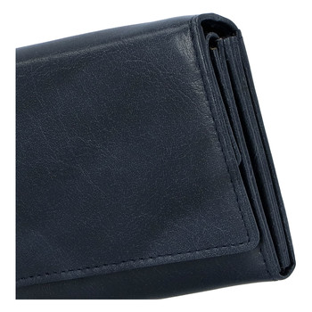 Dámská kožená peněženka tmavě modrá - Tomas Kalasia