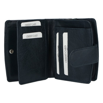 Dámská kožená peněženka tmavě modrá - Tomas Coulenzy