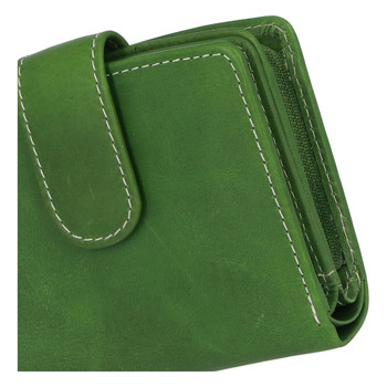 Dámská kožená peněženka zelená - Tomas Coulenzy