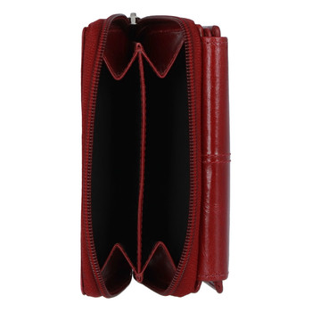 Dámská kožená peněženka tmavě červená - Tomas Oraigy