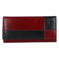 Dámská kožená peněženka červeno černá - Tomas Farbe