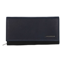 Dámská kožená peněženka černo modrá - Bellugio Sofia