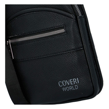 Moderní pánská crossbody taška černá - Coveri Matthew