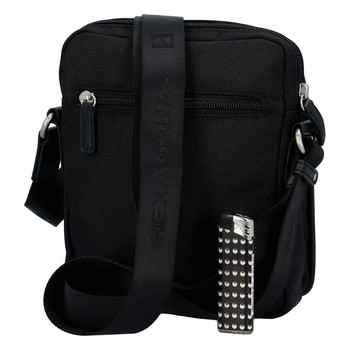 Černá pánská taška přes rameno Hexagona D72283