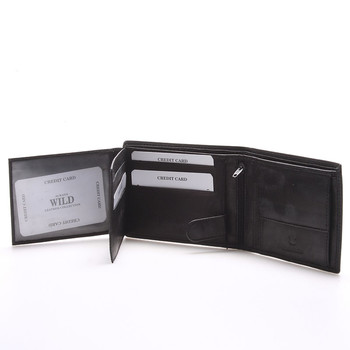 Pánská kožená peněženka černá - WILD Beaufort