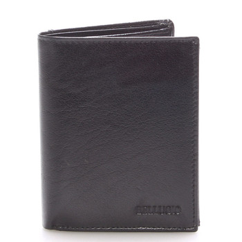 Pánská kožená peněženka černá - BELLUGIO Russ