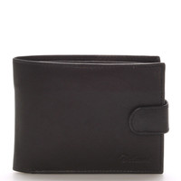 Pánská kožená černá peněženka - Delami 8945