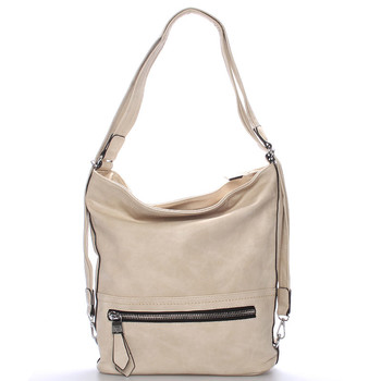 Dámská crossbody kabelka béžová - Delami Francina