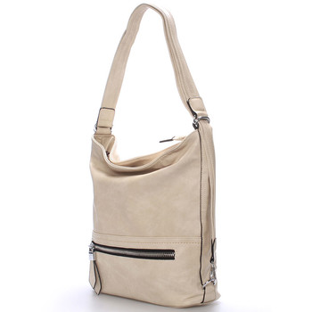 Dámská crossbody kabelka béžová - Delami Francina