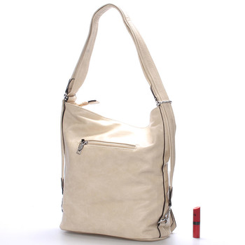 Dámská crossbody kabelka béžová - Delami Francina