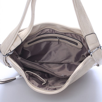 Dámská crossbody kabelka béžová - Delami Francina