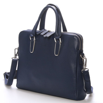 Luxusní kožená taška modrá - Gerard Henon Edmond