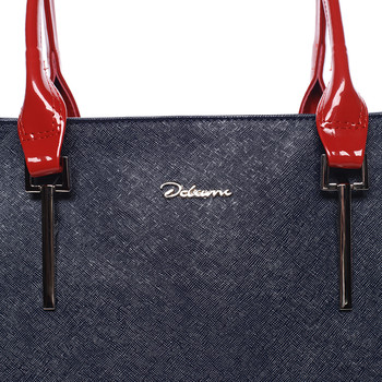 Trendy kabelka přes rameno modro červeno bílá - Delami Aceline