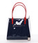 Trendy kabelka přes rameno modro červeno bílá - Delami Aceline