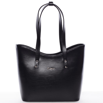Dámská luxusní kabelka přes rameno černá - Delami Alexia