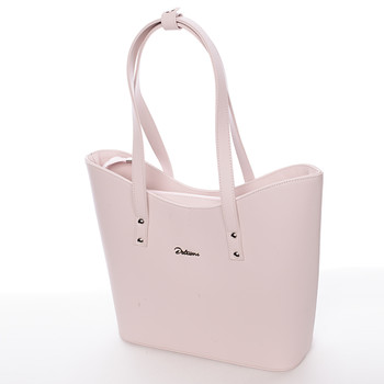 Dámská luxusní kabelka přes rameno růžová - Delami Alexia