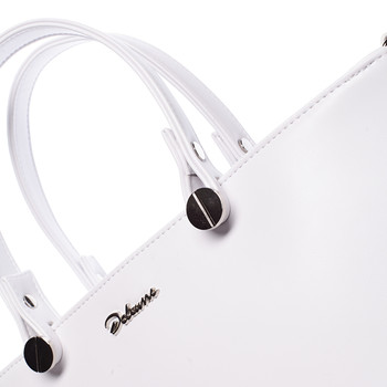 Luxusní dámská kabelka bílá - Delami Chantal