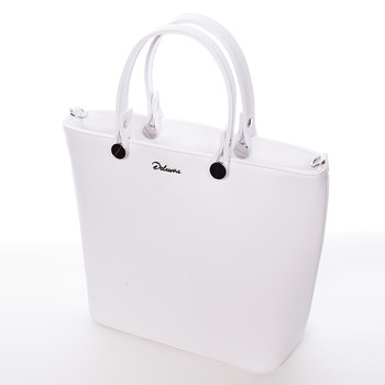 Luxusní dámská kabelka bílá - Delami Chantal