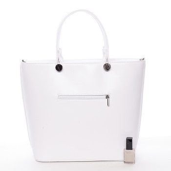 Luxusní dámská kabelka bílá - Delami Chantal