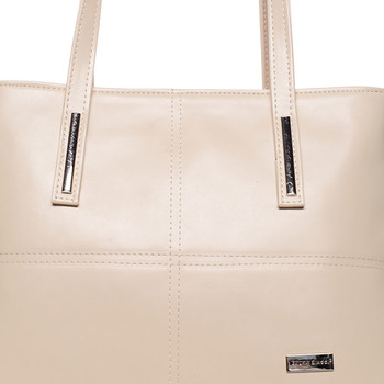 Dámská luxusní kabelka přes rameno béžová - Delami Leonela